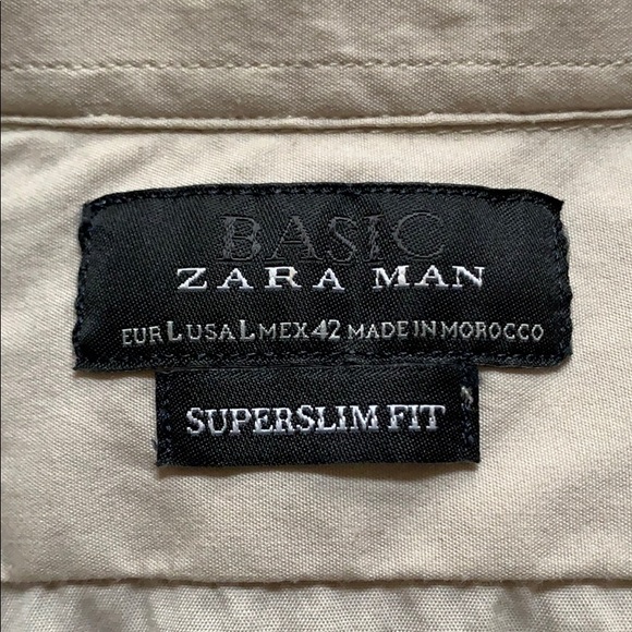 ZARA MAN LONG SLEEVE BUTTON DOWN SHIRT. - Picture 2 of 2